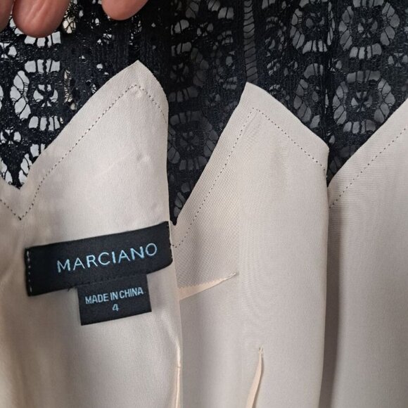 Guess by Marciano Black Lace Flower Pencil Dress Size 4 - Picture 9 of 13